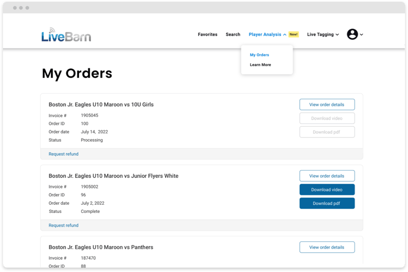 PlayerAnalysis-MyOrders